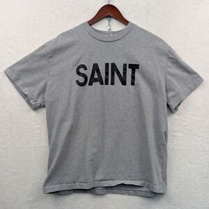Saint Michael T-Shirt Men's L Gray Saint Mxxxxxx Hypnotizer Urban Streetwear
